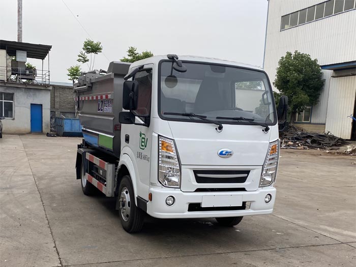 炎帝牌SZD5040ZZZHQGBEV純電動自裝卸式垃圾車